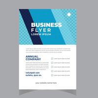 blue wave business brochure flyer template design vector