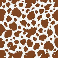 Brown cow print pattern. Cow skin abstract for printing, cutting, and crafts Ideal for mugs, stickers, stencils, web, cover. wall stickers, home decorate and more. vector