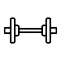 Barbell Line icon Design vector