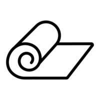 Gymnast Mat Line icon Design vector