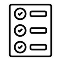 Task List Line icon Design vector