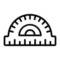 Protractor Line Icon Design vector