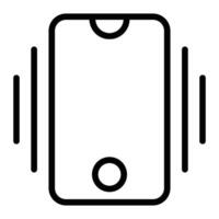 Vibration Line Icon vector