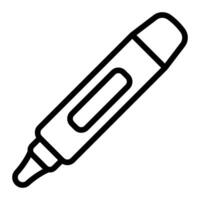 Marker Line Icon Design vector