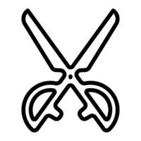 Scissors Line Icon Design vector