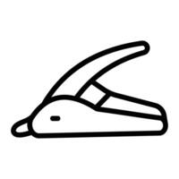 Stapler Remover Line Icon Design vector