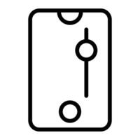 Scroll Up Line Icon vector