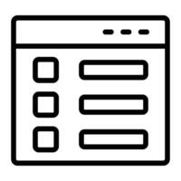 List Line Icon vector