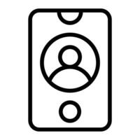 User Line Icon vector