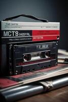 a cassette for music or retro-themed projects photo