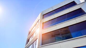 Modern elements in contemporary architecture.. Architectural details of a modern apartment building. photo