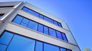 Modern elements in contemporary architecture.. Architectural details of a modern apartment building. photo