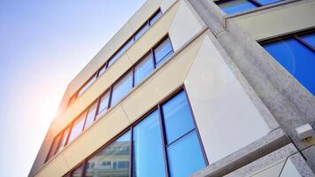 Modern elements in contemporary architecture.. Architectural details of a modern apartment building. photo
