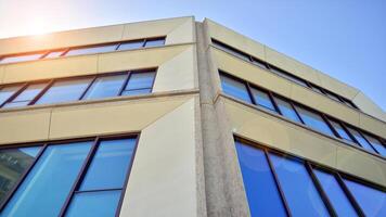 Modern elements in contemporary architecture.. Architectural details of a modern apartment building. photo