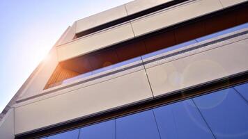 Modern elements in contemporary architecture.. Architectural details of a modern apartment building. photo