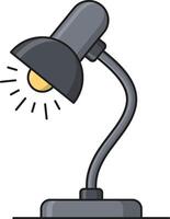 Desk lamp icon ilustration vector