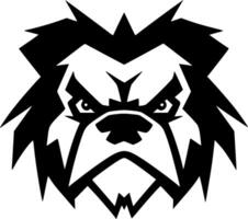 Dog - Black and White Isolated Icon - illustration vector