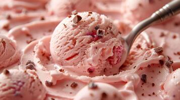 Indulge in the creamy splendor of vanilla ice cream, sprinkled with bursts of berry sweetness photo