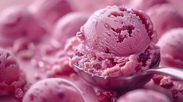 Freshness in every bite, this strawberry ice cream is a blend of flavor and charm photo