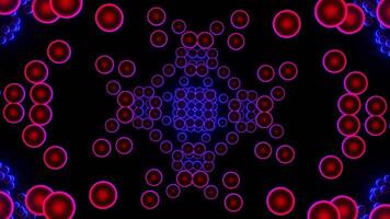 Crazy neon balloons pattern in a seamless loop. video