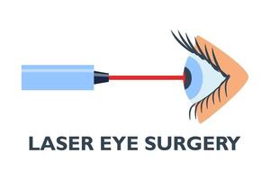 ojo láser cirugía, oftalmología lasik tratamiento icono, visión médico corrección. ojo láser cirugía línea icono para córnea enfermedad o miopía operación en retina, refractivo vista corrección. vector