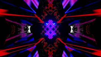Bright colorful neon tunnel in a seamless loop. video