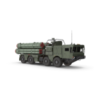 realistico 3d isometrico s300, s400 missile sistema. lungo gamma superficie per aria e antibalistico missile sistema. militare veicolo, mobile superficie per aria missile sistema, il ragno missile timone sistema png