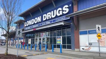 London Drugs Canada Surrey London Drugs a Canadian retail store with headquarters in Richmond, British Columbia. Focus is on pharmaceuticals, electronics, housewares and cosmetics. video