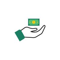 Dolar illustration icon cash back vector