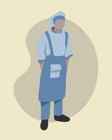 Illustration of a boy cook. vector