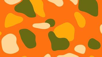 geanimeerd herfst blad diagram in naadloos formaat voor behang of kleding stof. video