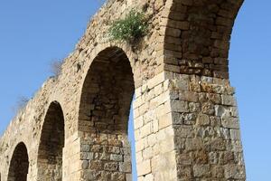 Akko Israel 04 05 2024 An ancient aqueduct for supplying water to populated areas in Israel. photo