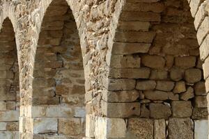 Akko Israel 04 05 2024 An ancient aqueduct for supplying water to populated areas in Israel. photo