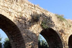 Akko Israel 04 05 2024 An ancient aqueduct for supplying water to populated areas in Israel. photo