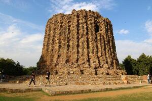 Red Fort India 02 15 2023. The Red Fort is a historical citadel from the Mughal era. Built from red sandstone photo