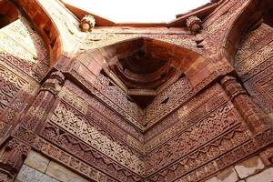 Red Fort India 02 15 2023. The Red Fort is a historical citadel from the Mughal era. Built from red sandstone photo