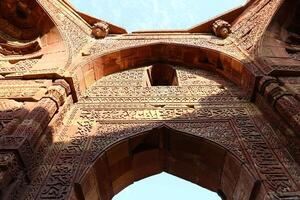 Red Fort India 02 15 2023. The Red Fort is a historical citadel from the Mughal era. Built from red sandstone photo
