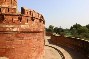 Red Fort India 02 15 2023. The Red Fort is a historical citadel from the Mughal era. Built from red sandstone photo