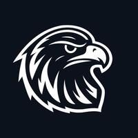 head of eagle illustration logo vector