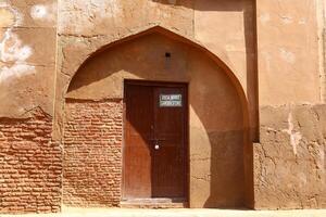 Red Fort India 02 15 2023. The Red Fort is a historical citadel from the Mughal era. Built from red sandstone photo