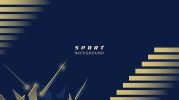 Abstract futuristic geometric gold and dark blue background with modern shapes. design template technology concept suitable for game banner, olympic sport poster, cyber wallpaper vector