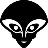 Alien, Minimalist and Simple Silhouette - illustration vector