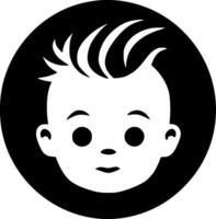 bebé - minimalista y plano logo - ilustración vector