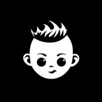 Baby, Black and White illustration vector