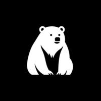 oso - minimalista y plano logo - ilustración vector