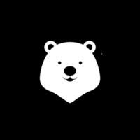 Bear - Black and White Isolated Icon - illustration vector