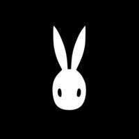 Bunny Ears, Black and White illustration vector