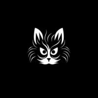 gato - minimalista y plano logo - ilustración vector