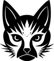 gato - minimalista y plano logo - ilustración vector