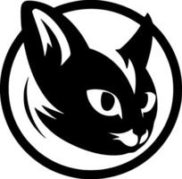 Cat, Black and White illustration vector